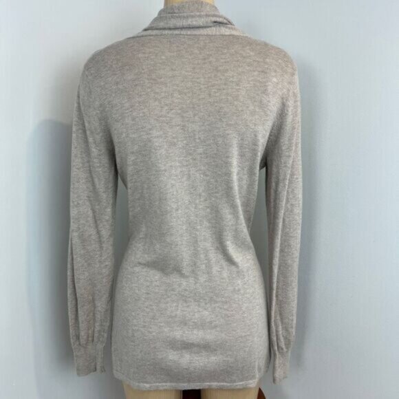 Mexx Women's Size Large Beige Tie Belted Open Front Cardigan Sweater Knit Boho - Picture 5 of 12